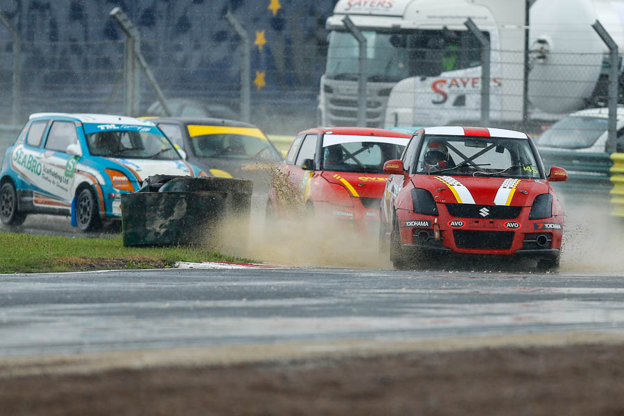 Torrential Rain at Croft for Round 6